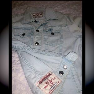 True Religion Light Blue Jean Jacket-XL